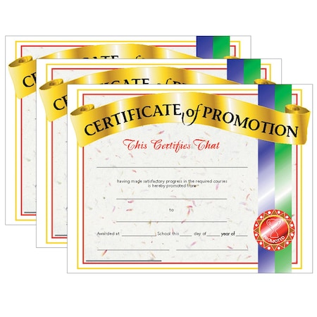 Hayes Certificate of Promotion, 8.5in x 11in, PK90, Recommended Grade: Grade K+ VA509